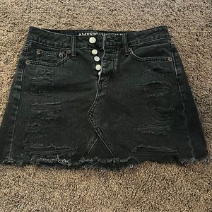 american eagle denim skirt